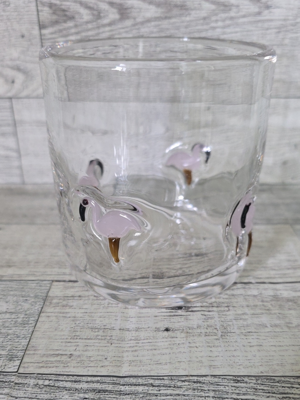 Anthropologie Flamingo Bonita Glass